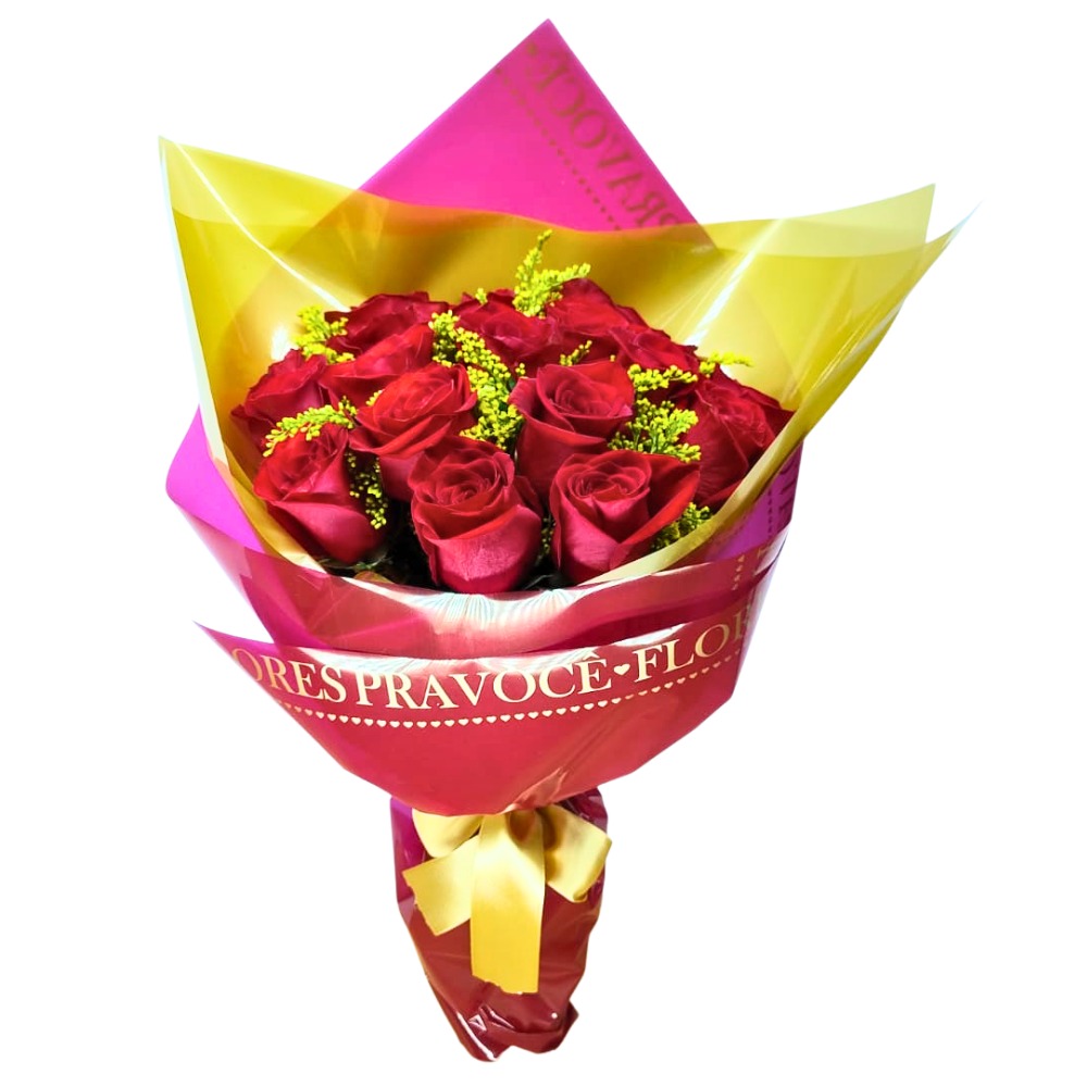 Buqu� Minimalista -20 Rosas Vermelhas