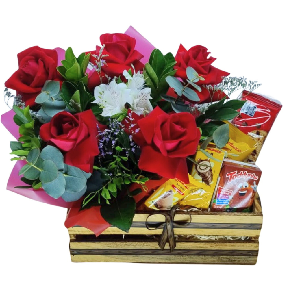 Cesta Caf� da Manh� Rom�ntica 