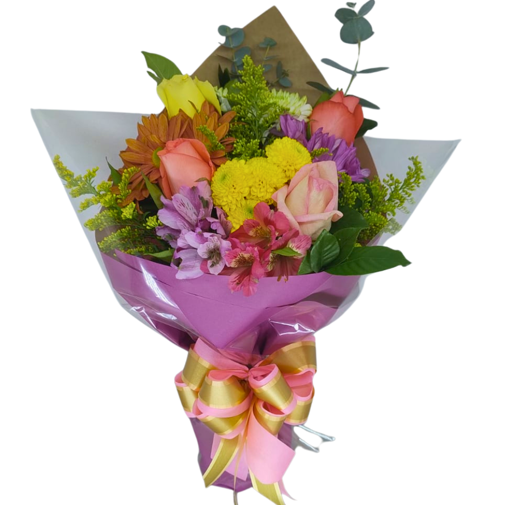 Buqu� M�dio - Rosas e Flores do Campo 